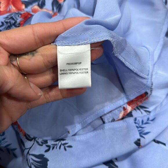 Parker Blue Shioban Strapless Printed Romper - Picture 5 of 6